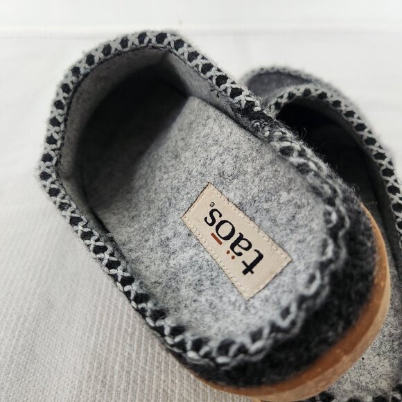 Taos Woollery Clogs Unisex Charcoal Wool Lined Slip On Comfort Shoes Size EU 42 - Picture 8 of 12